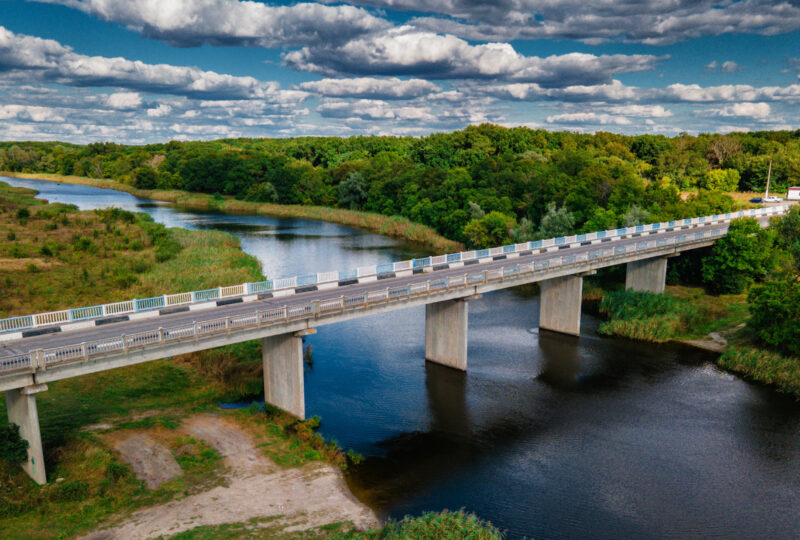 Мост через Самару в Гвардейском, сентябрь 2021