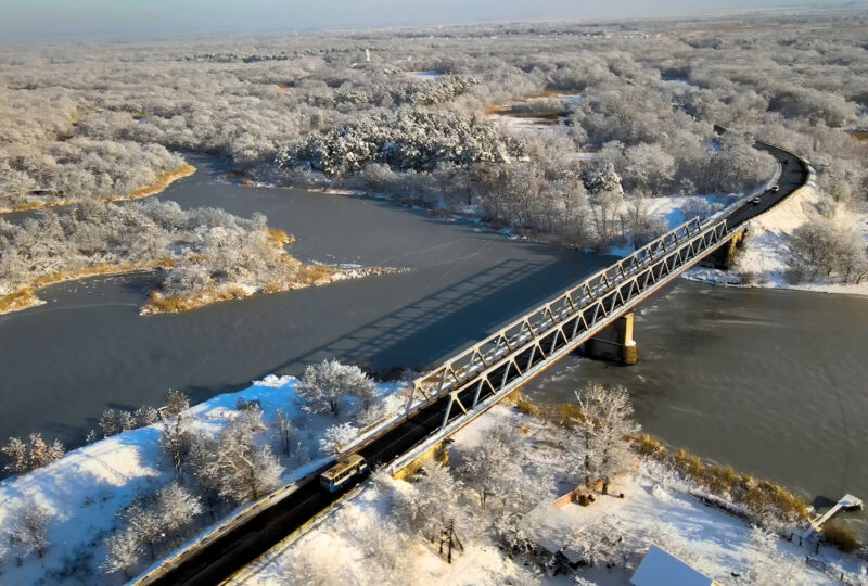 Краснокутянский мост, декабрь 2021